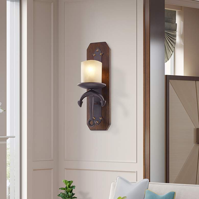 Image 1 1 Light Olde Bronze Wall Sconce