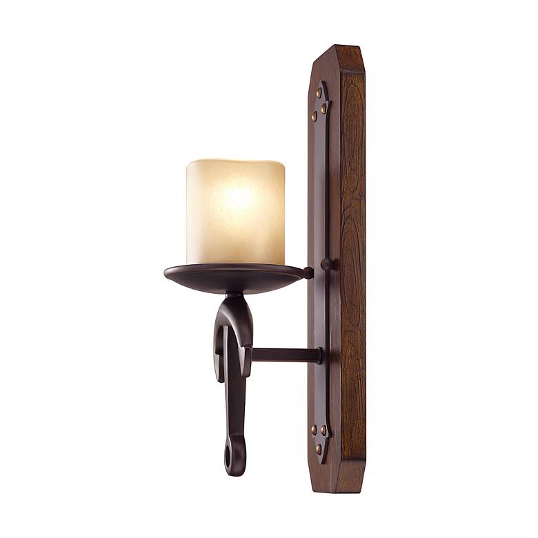 Image 6 1 Light Olde Bronze Wall Sconce more views