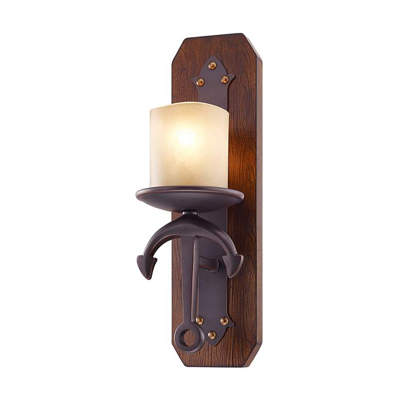 Image 7 1 Light Olde Bronze Wall Sconce more views