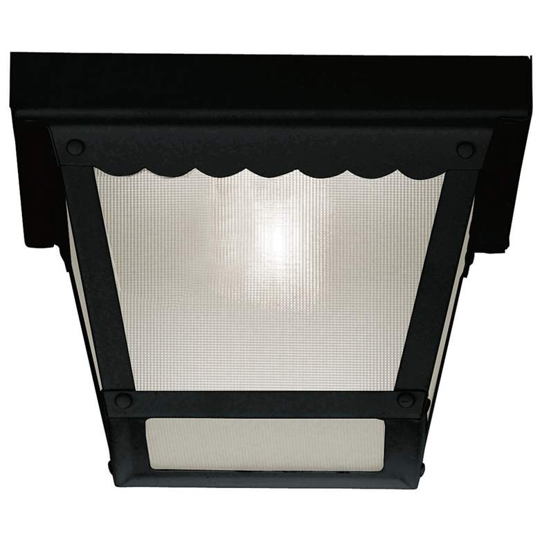 Image 1 1-Light Outdoor Ceiling Light in Black
