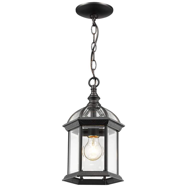 Image 1 1 Light Outdoor Chain in Black finish