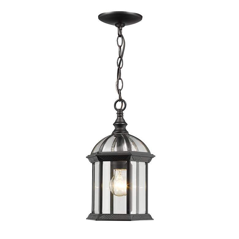 Image 3 1 Light Outdoor Chain in Black finish more views