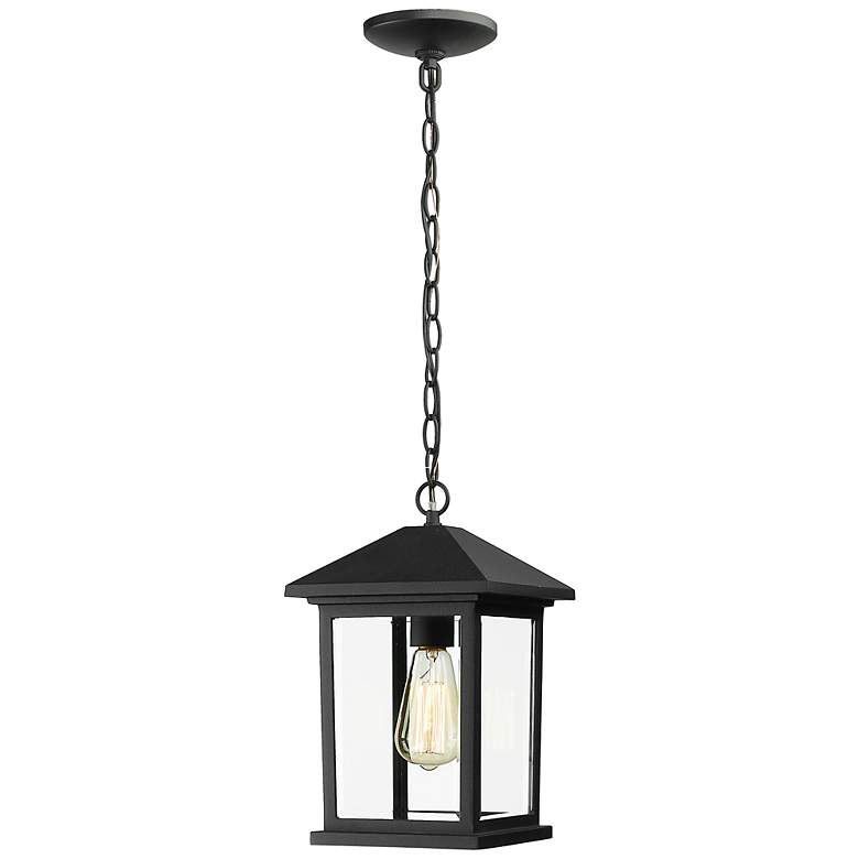 Image 1 1 Light Outdoor Chain Light in Black finish