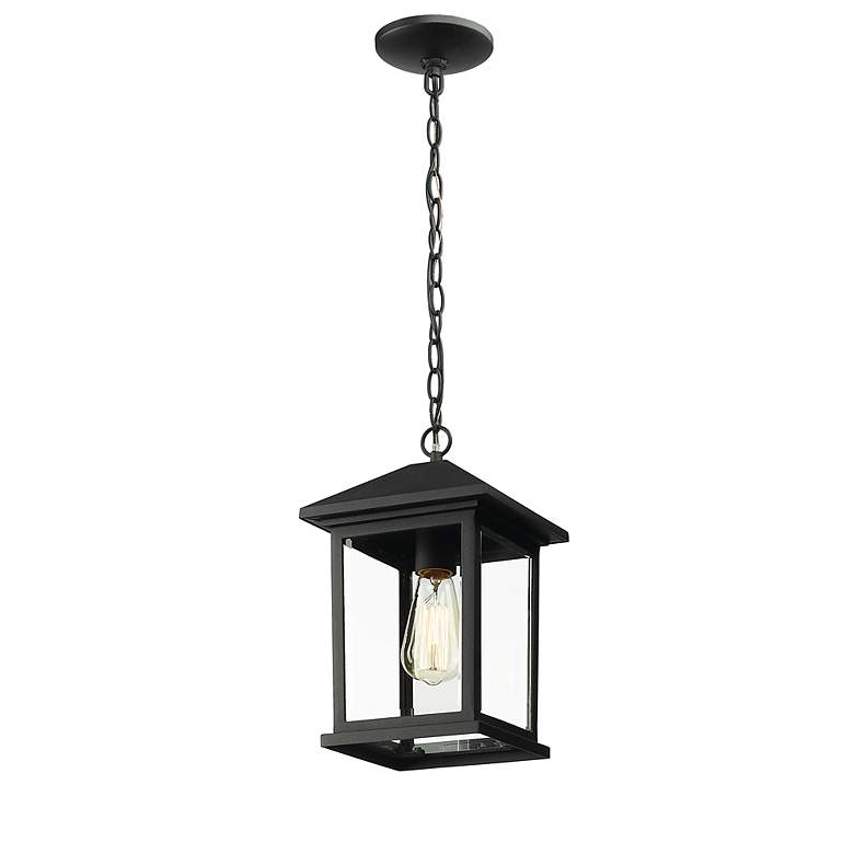 Image 4 1 Light Outdoor Chain Light in Black finish more views
