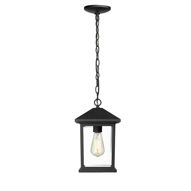 Image 5 1 Light Outdoor Chain Light in Black finish more views