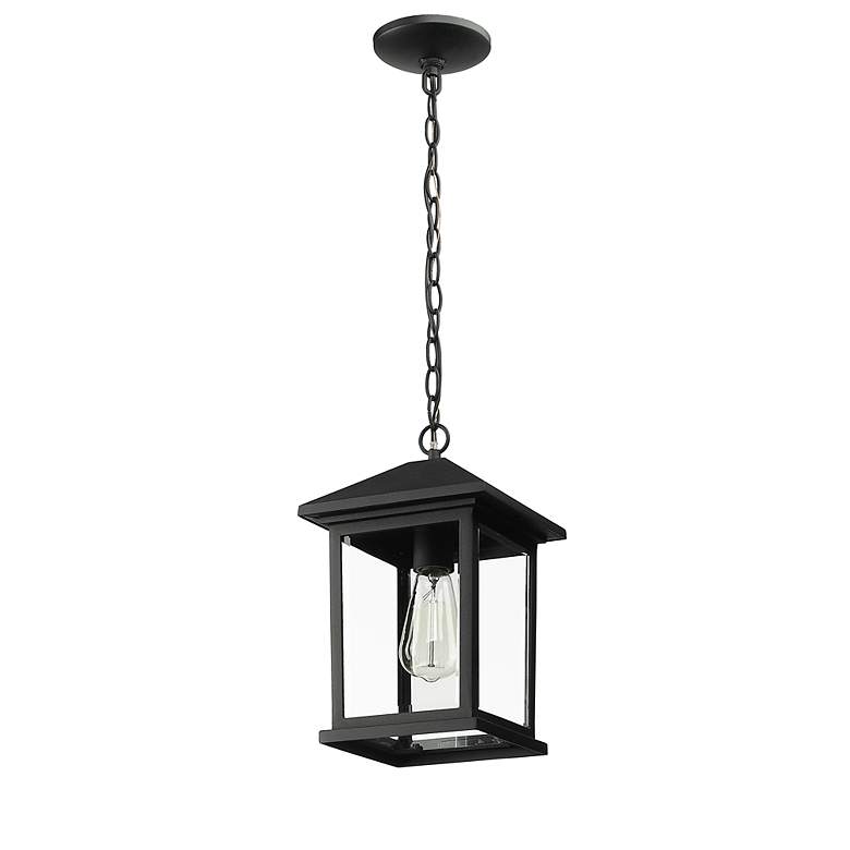 Image 6 1 Light Outdoor Chain Light in Black finish more views