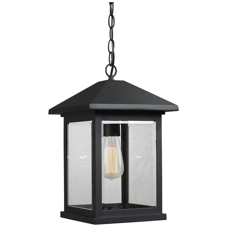 Image 1 1 Light Outdoor Chain Light in Black finish