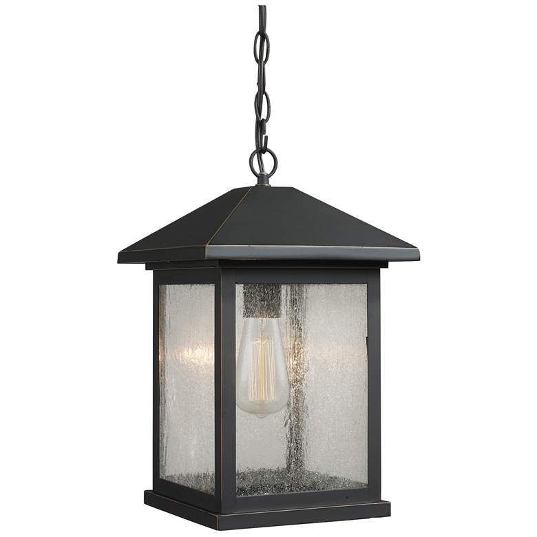 Image 1 1 Light Outdoor Chain Light in Oil Rubbed Bronze finish