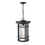 4_1 Light Outdoor Chain Mount Ceiling Fixture in Black finish more views