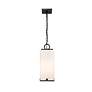 6_1 Light Outdoor Chain Mount Ceiling Fixture in Black finish more views