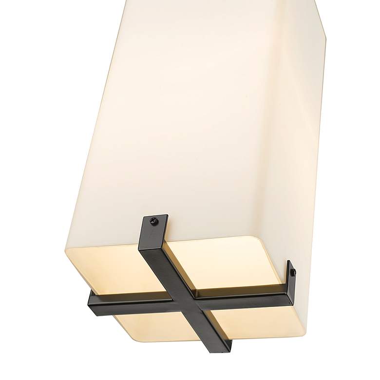 Image 7 1 Light Outdoor Chain Mount Ceiling Fixture in Black finish more views