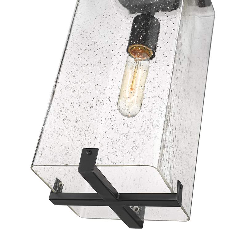 Image 7 1 Light Outdoor Chain Mount Ceiling Fixture in Black finish more views
