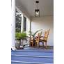 3_1 Light Outdoor Chain Mount Ceiling Fixture in Black finish more views