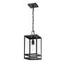 6_1 Light Outdoor Chain Mount Ceiling Fixture in Black finish more views