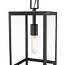 7_1 Light Outdoor Chain Mount Ceiling Fixture in Black finish more views
