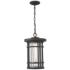 1 Light Outdoor Chain Mount Ceiling Fixture in Oil Rubbed Bronze finish