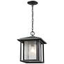 1 Light Outdoor in Black finish