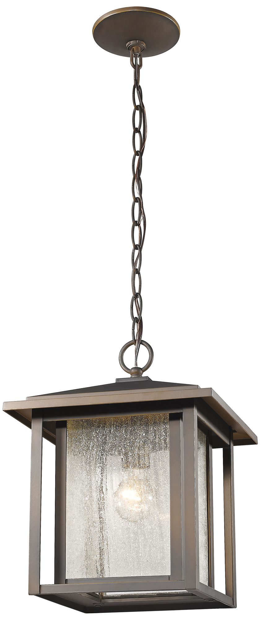 1 Light Outdoor in Oil Rubbed Bronze finish 500D4 Lamps Plus