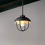 Thumbnail1 of 1 Light Outdoor Pendant in Black finish