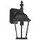 1-Light Outdoor Wall Lantern in Black