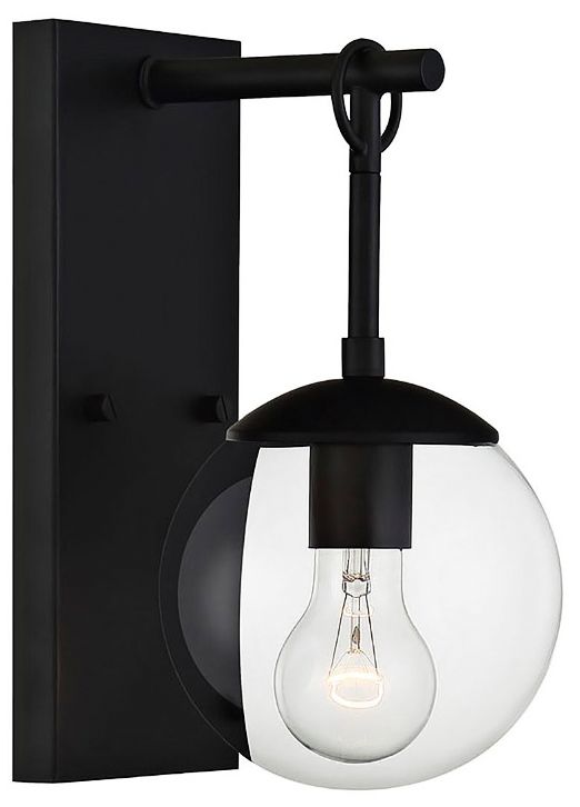 Image 4 1-Light Outdoor Wall Lantern in Matte Black more views