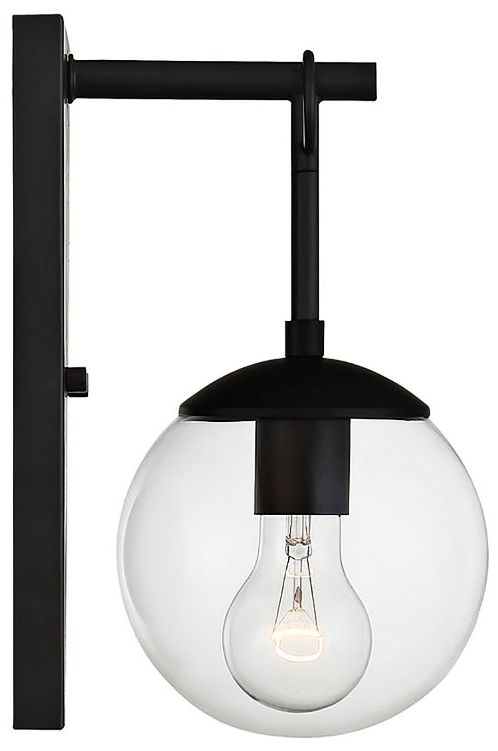 Image 5 1-Light Outdoor Wall Lantern in Matte Black more views