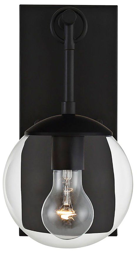 Image 6 1-Light Outdoor Wall Lantern in Matte Black more views