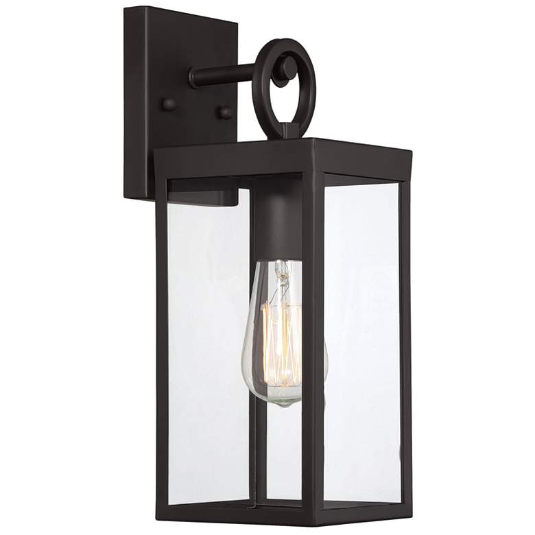Image 1 1-Light Outdoor Wall Lantern in Oil Rubbed Bronze