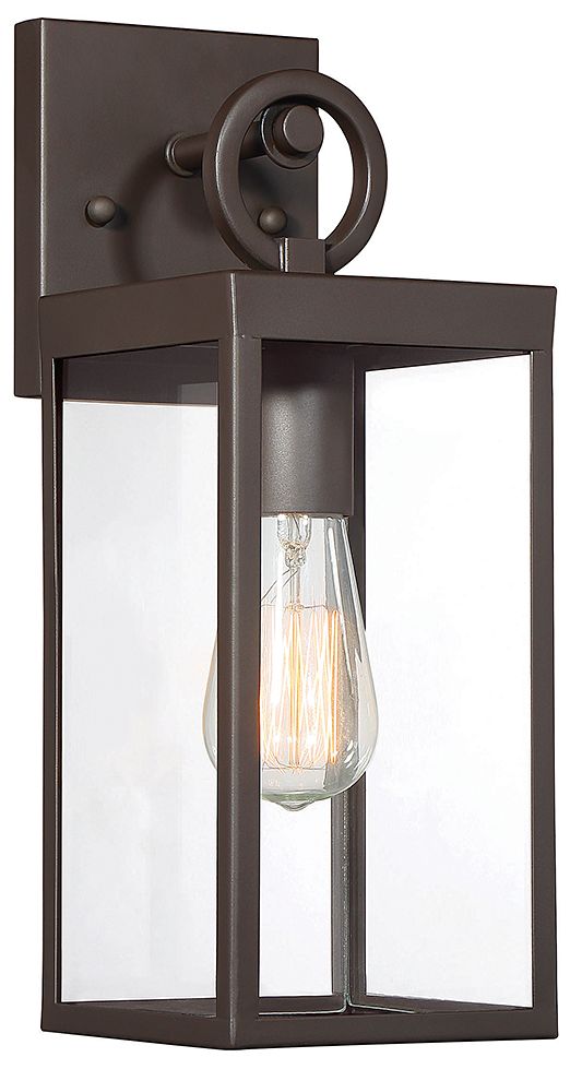 Image 3 1-Light Outdoor Wall Lantern in Oil Rubbed Bronze more views