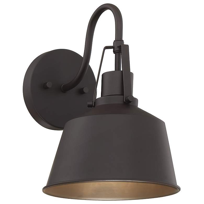Image 1 1-Light Outdoor Wall Lantern in Oil Rubbed Bronze
