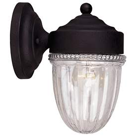 Image1 of 1-Light Outdoor Wall Lantern in Textured Black
