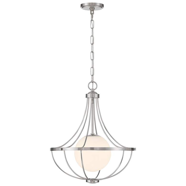 Image 1 1-Light Pendant in Brushed Nickel