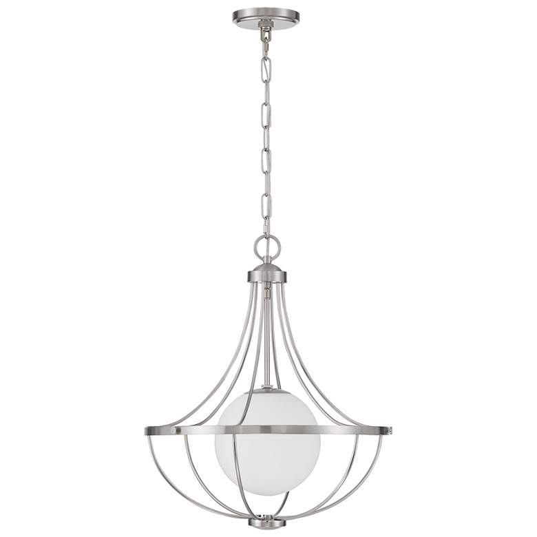 Image 2 1-Light Pendant in Brushed Nickel more views