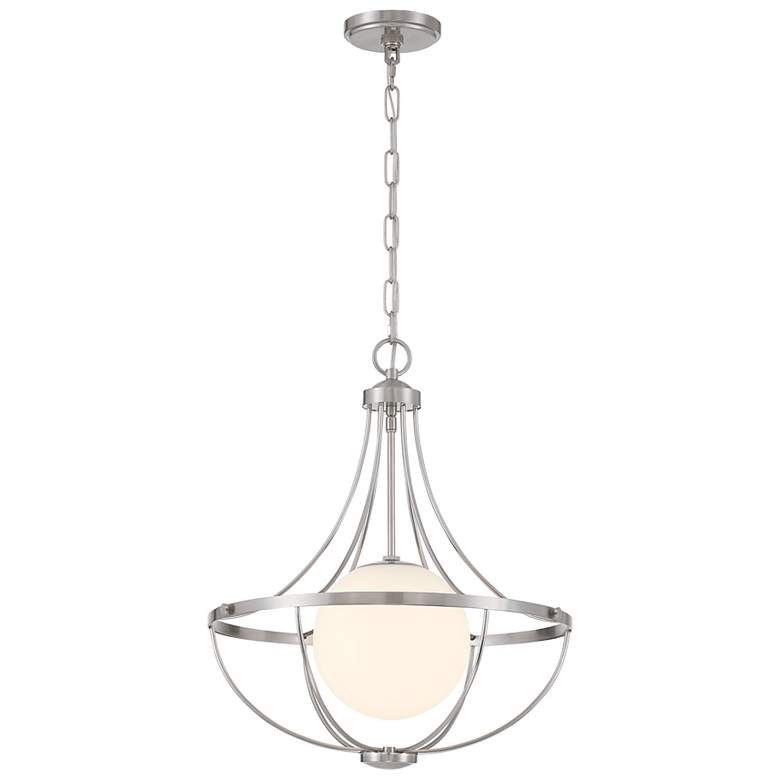 Image 3 1-Light Pendant in Brushed Nickel more views