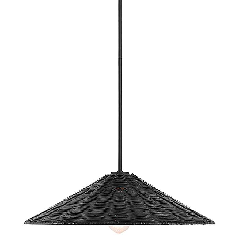 Image 2 1-Light Pendant in Matte Black
