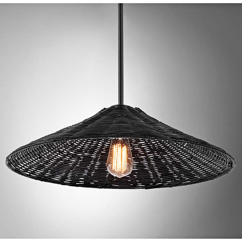 Image 1 1-Light Pendant in Matte Black