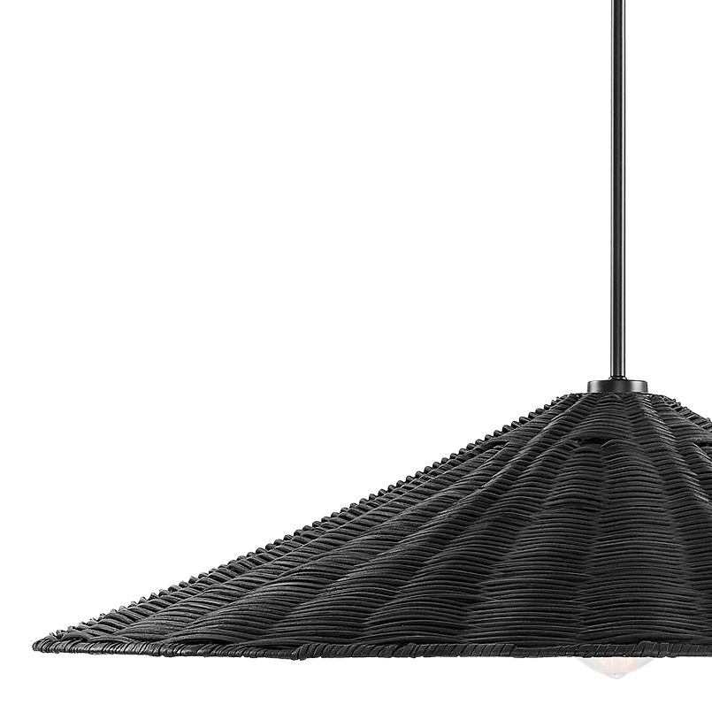 Image 2 1-Light Pendant in Matte Black more views