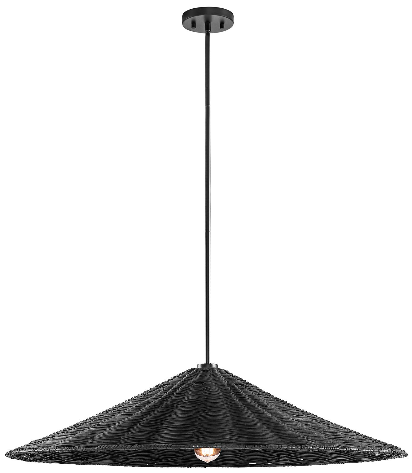 Image 4 1-Light Pendant in Matte Black more views