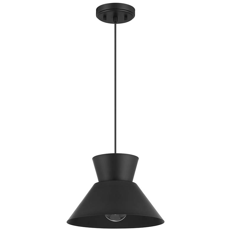 Image 2 1-Light Pendant in Matte Black more views