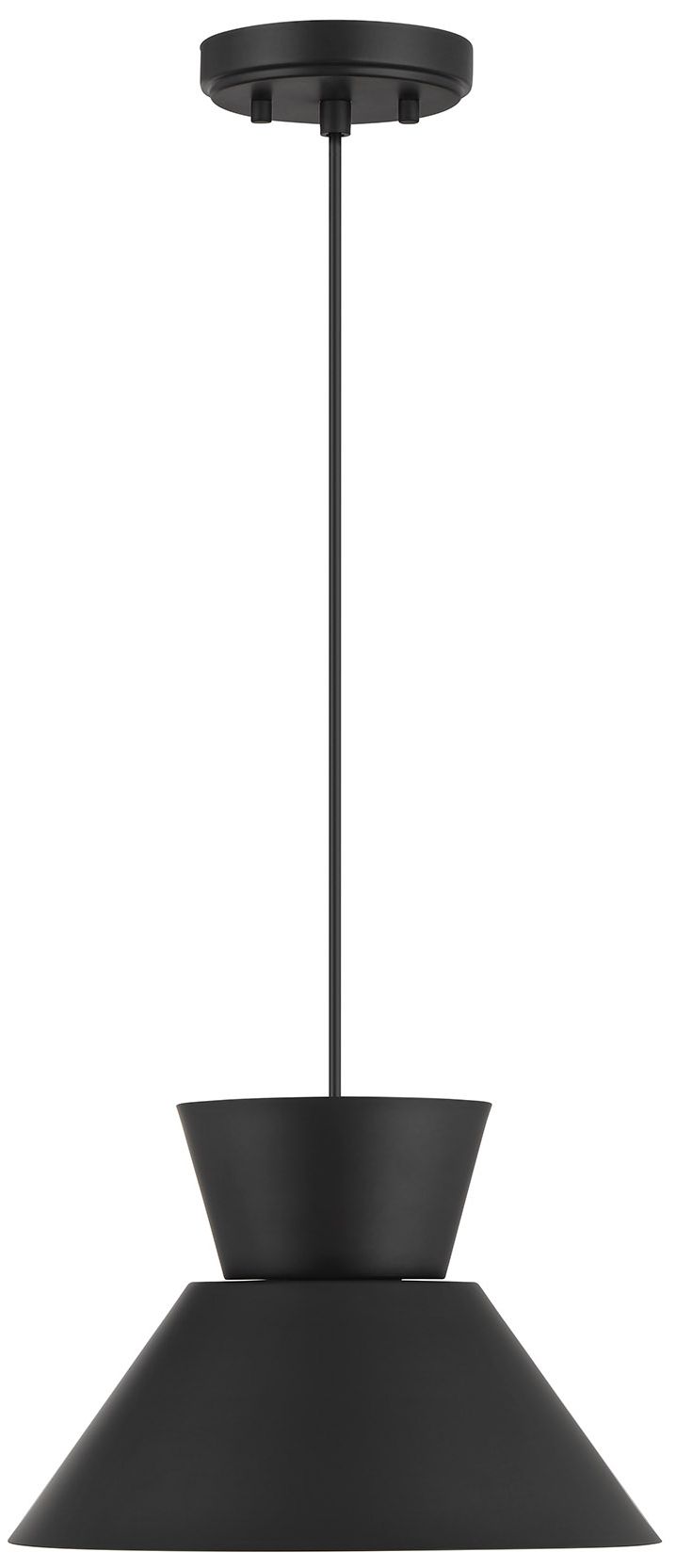 Image 3 1-Light Pendant in Matte Black more views