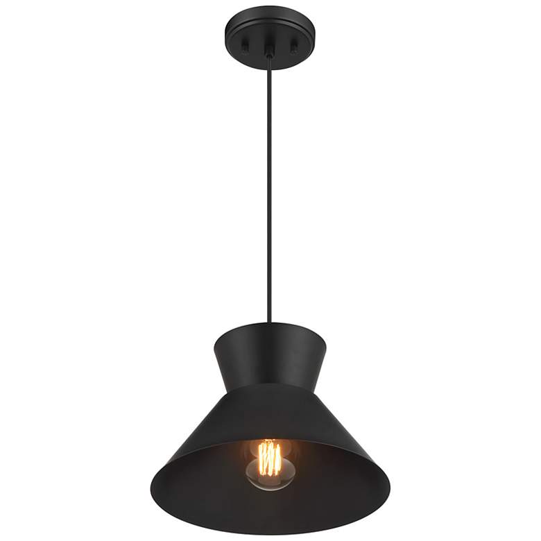 Image 4 1-Light Pendant in Matte Black more views