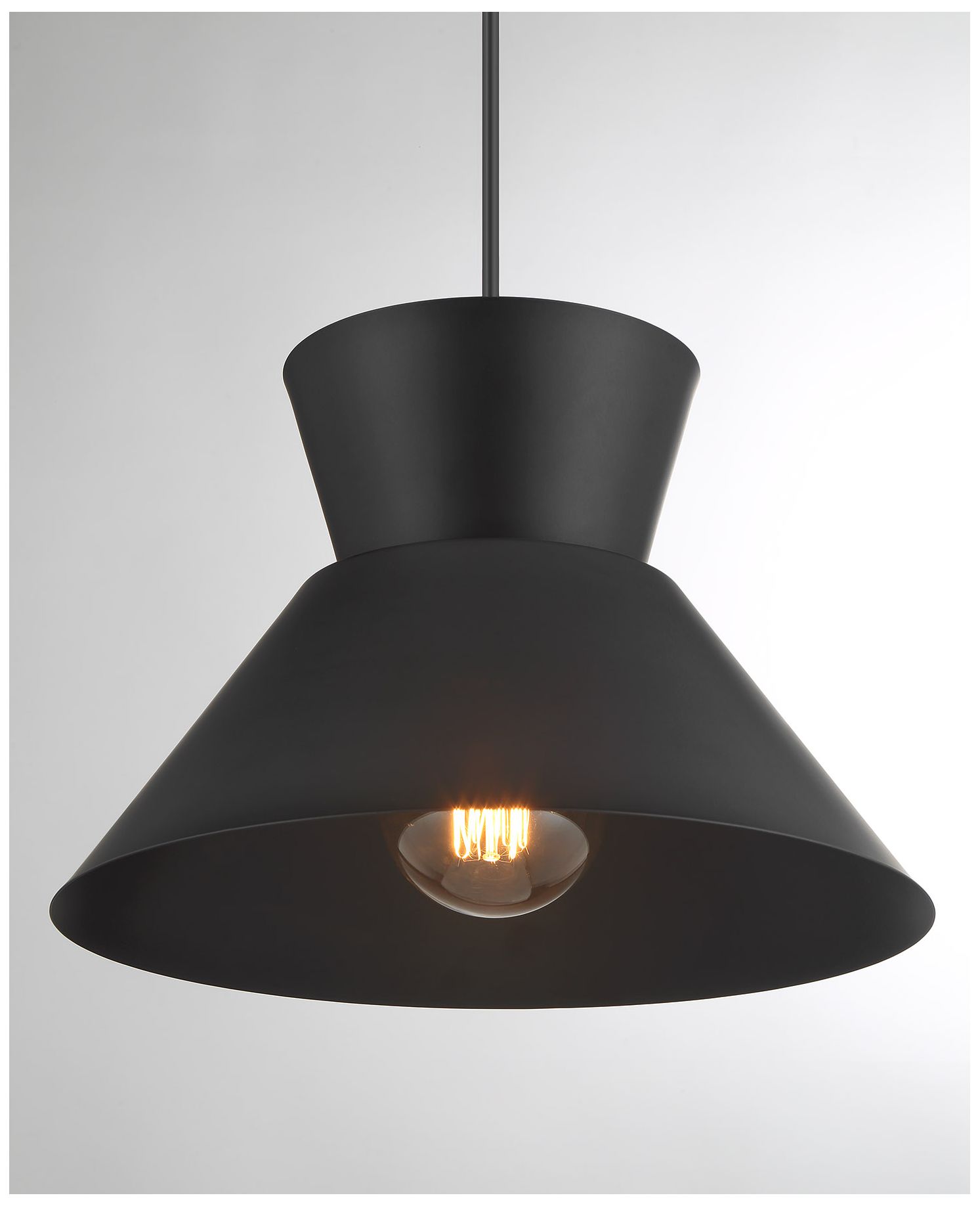 Image 6 1-Light Pendant in Matte Black more views