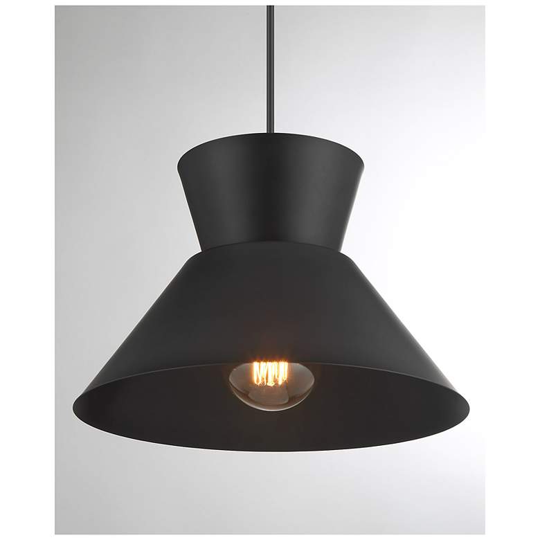 Image 6 1-Light Pendant in Matte Black more views