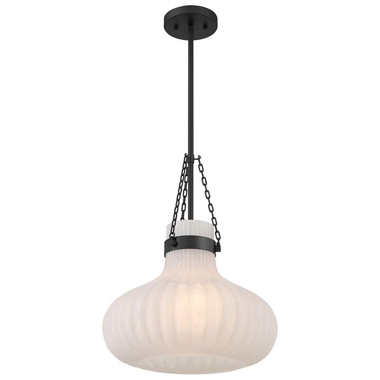 Image 3 1-Light Pendant in Matte Black more views