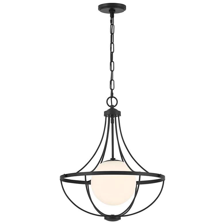 Image 3 1-Light Pendant in Matte Black more views
