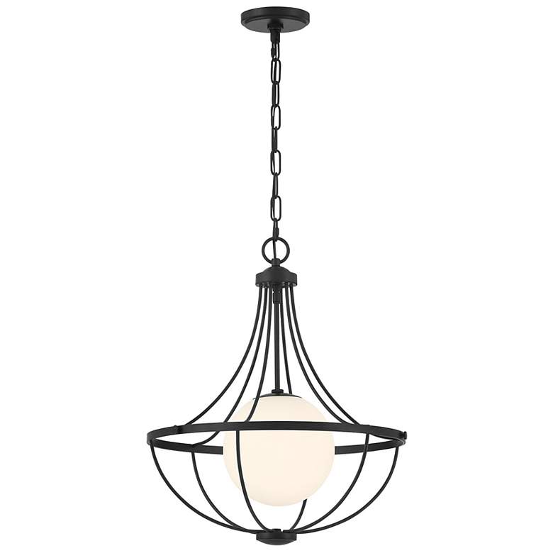Image 4 1-Light Pendant in Matte Black more views