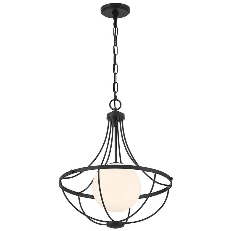 Image 5 1-Light Pendant in Matte Black more views
