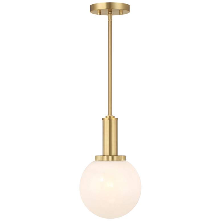 Image 1 1-Light Pendant in Natural Brass