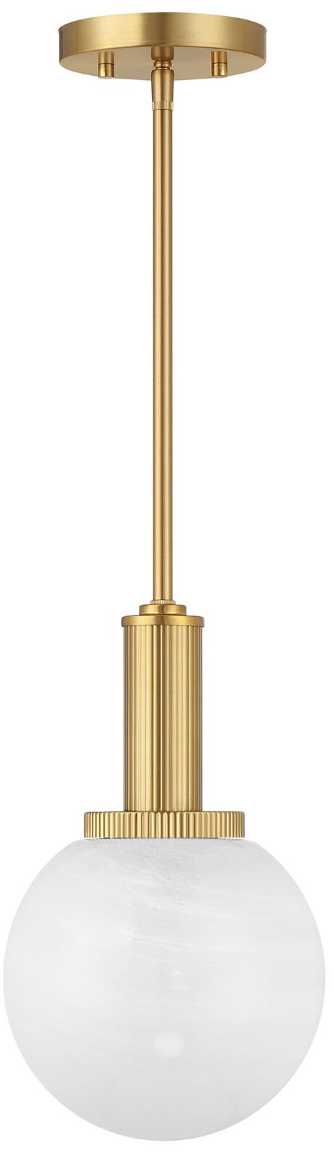 Image 2 1-Light Pendant in Natural Brass more views