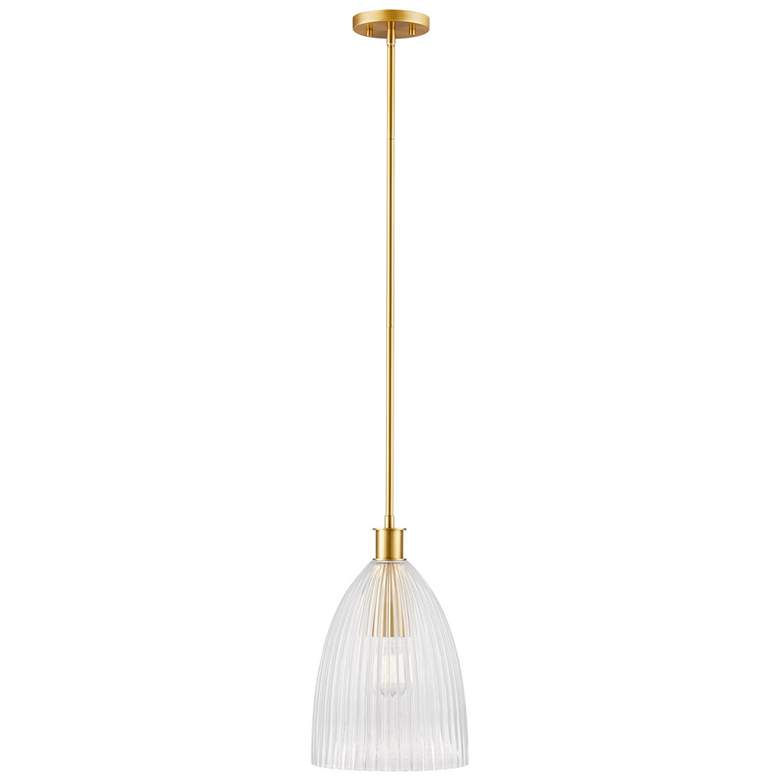 Image 1 1-Light Pendant in Natural Brass